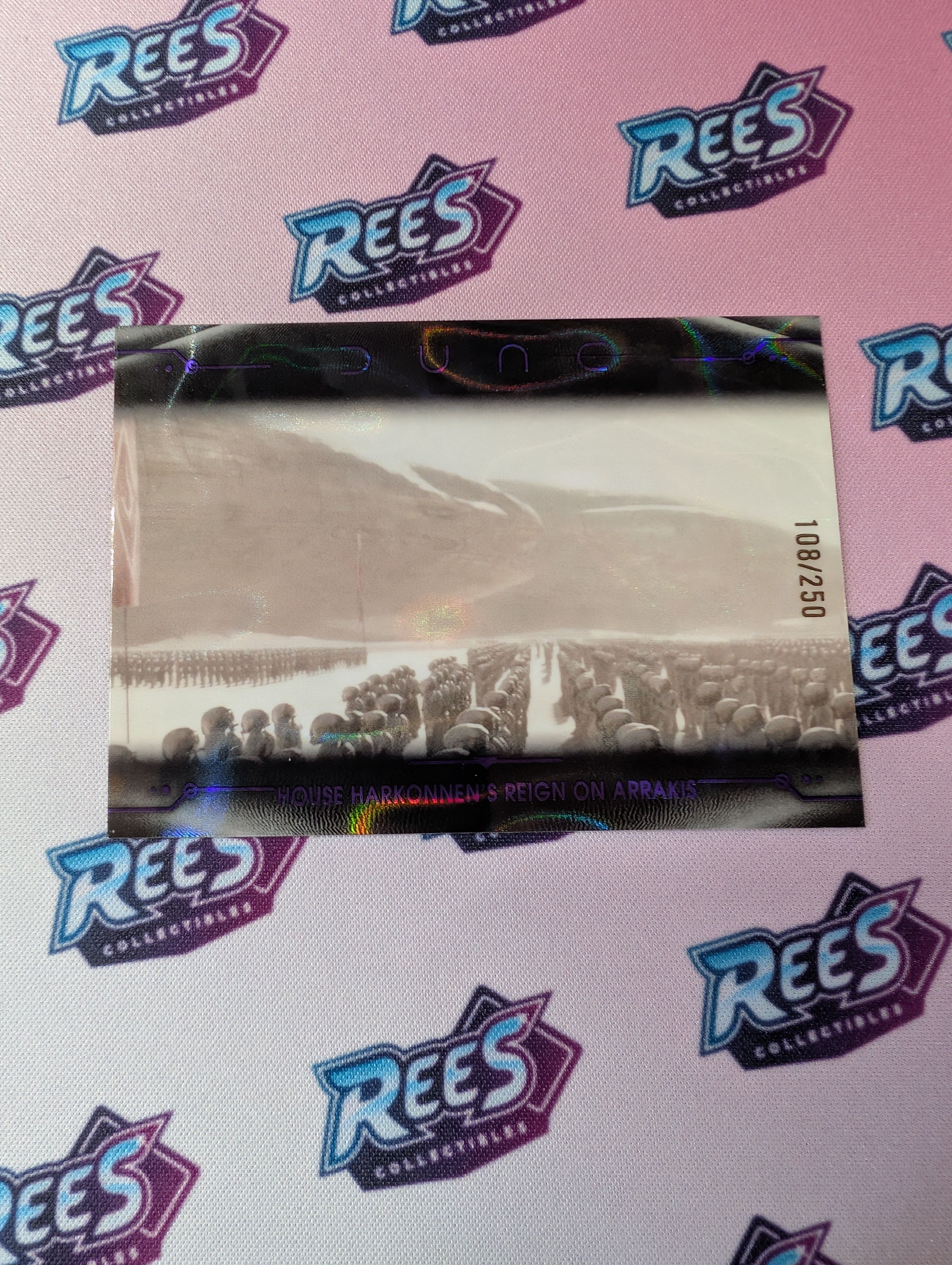 House Harkonnen's Reign on Arrakis, No. 36, #108/250, 2024 Topps Chrome Dune Numbered Refractor