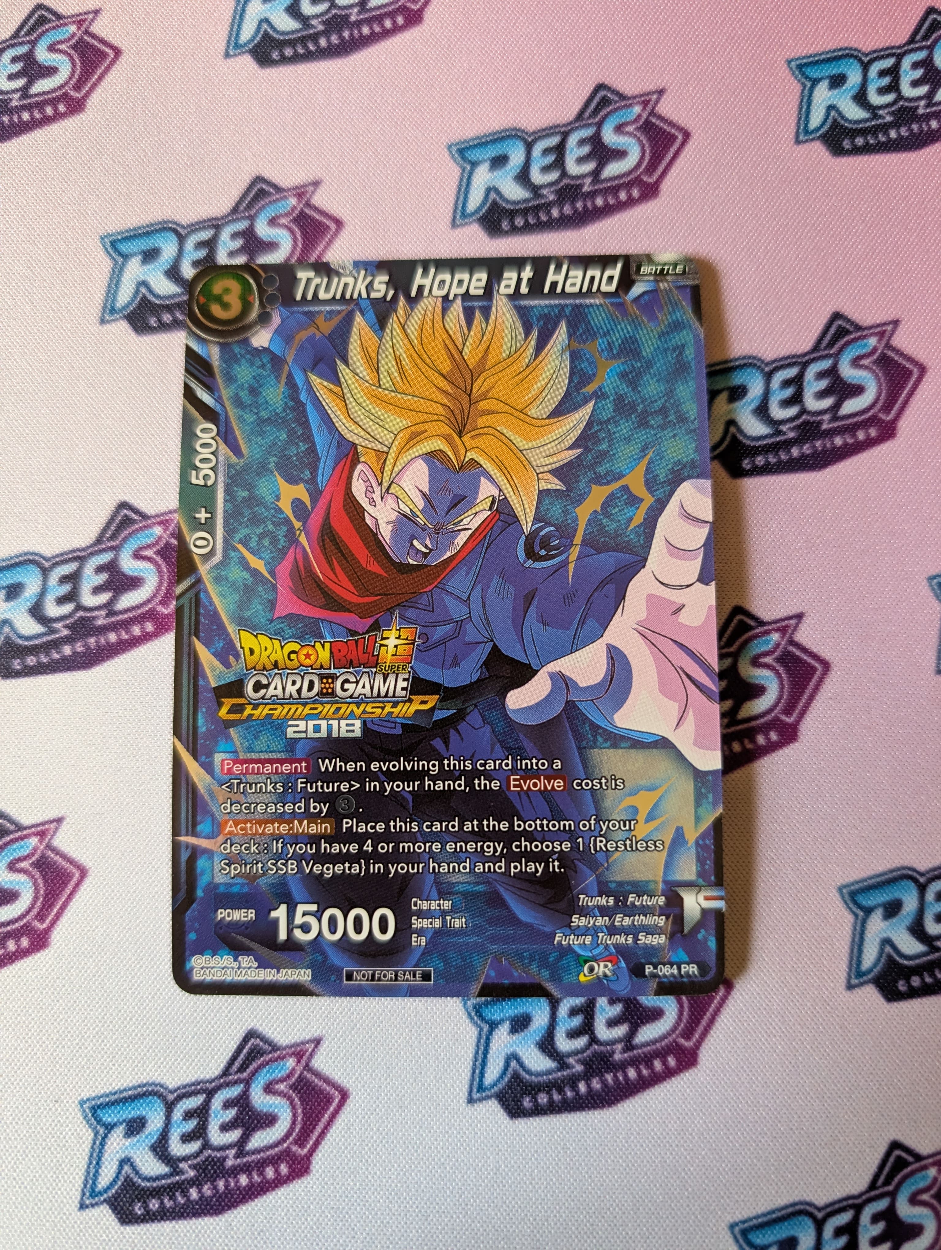 Trunks, Hope At Hand, P-064, Promo, Dragon Ball Super Card Game