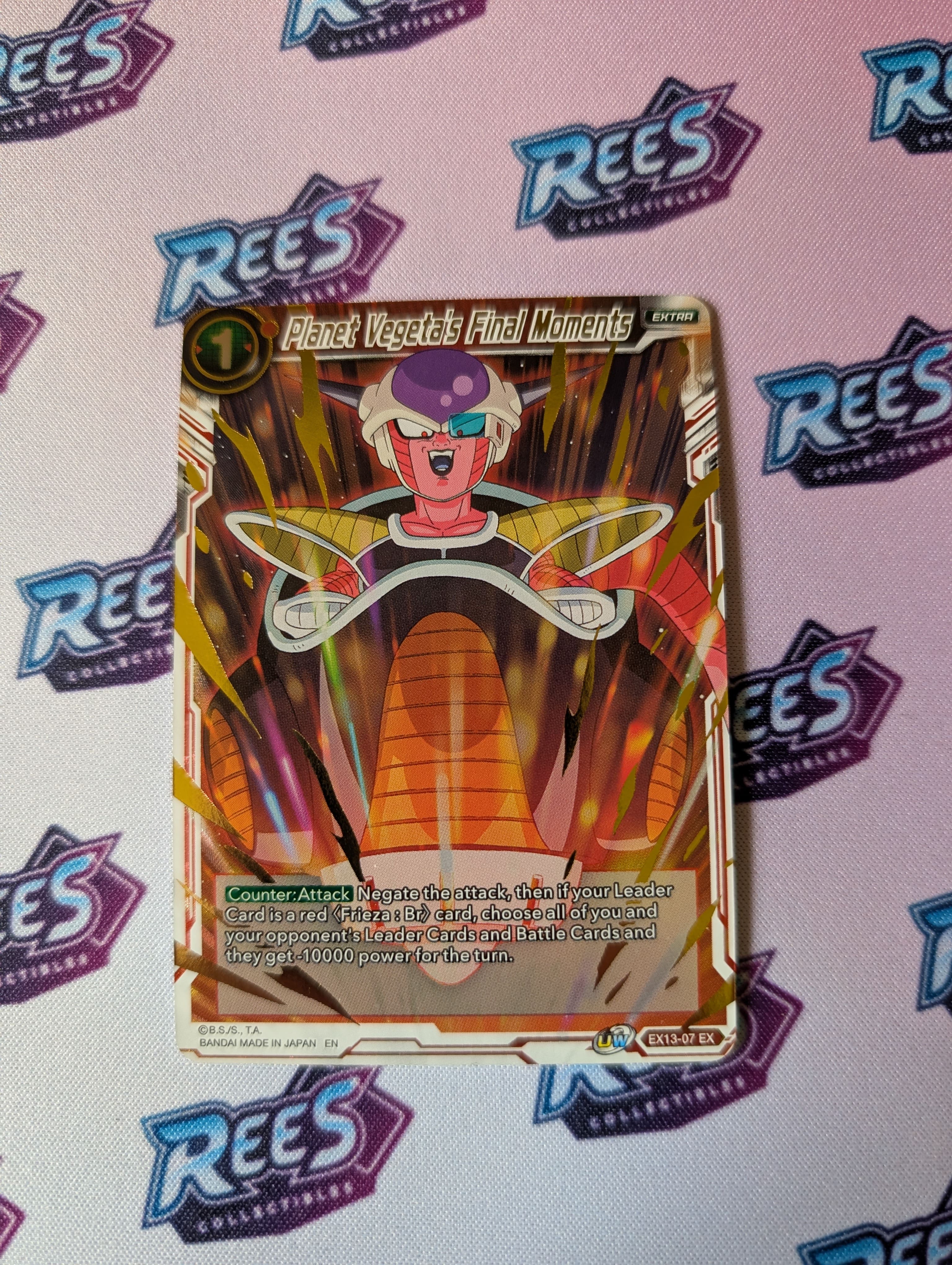 Planet Vegeta's Final Moments, EX13-07, Foil, Dragon Ball Super Card Game