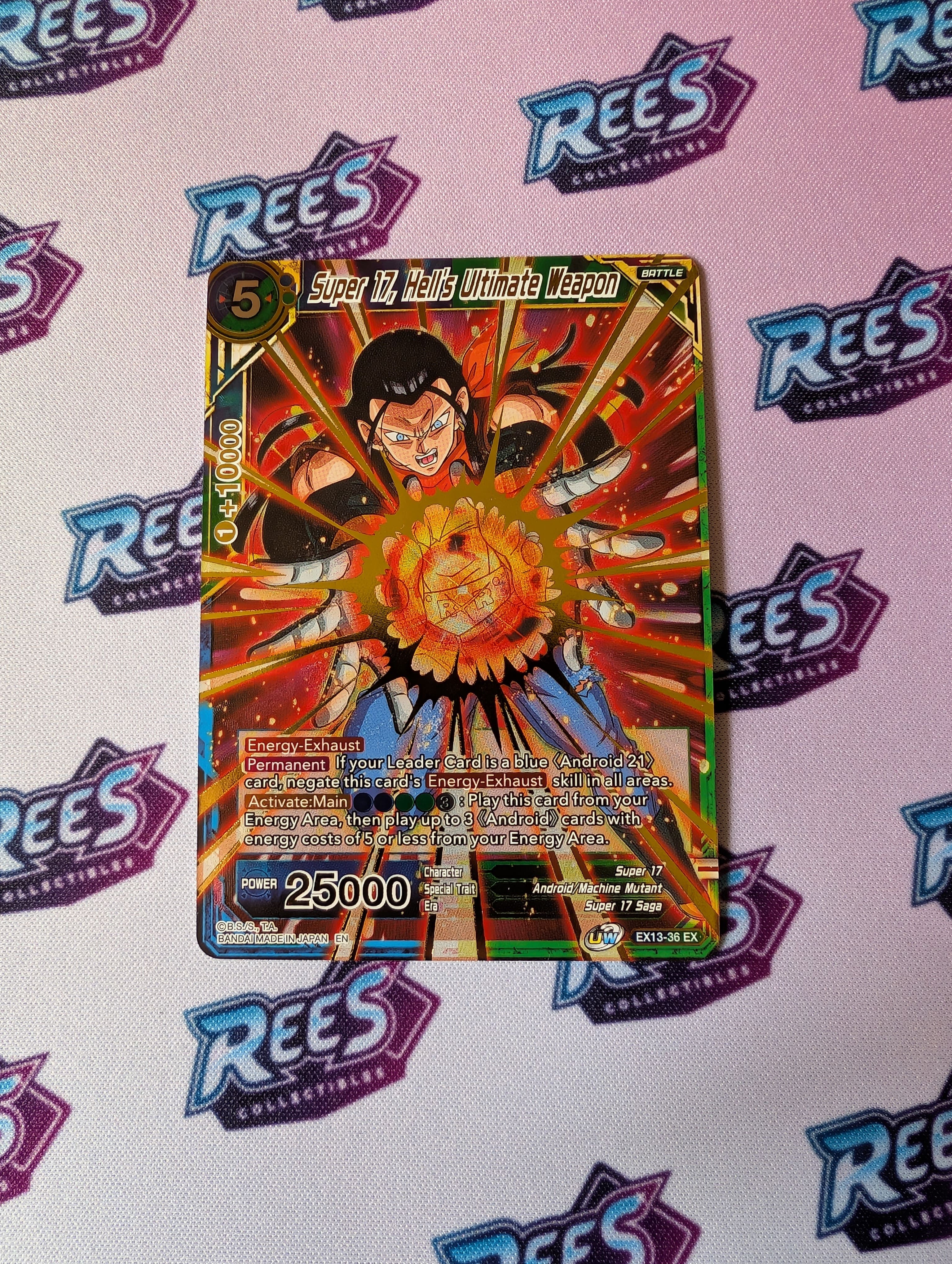 Super 17, Hell's Ultimate Weapon, EX13-36, Foil, Dragon Ball Super Card Game