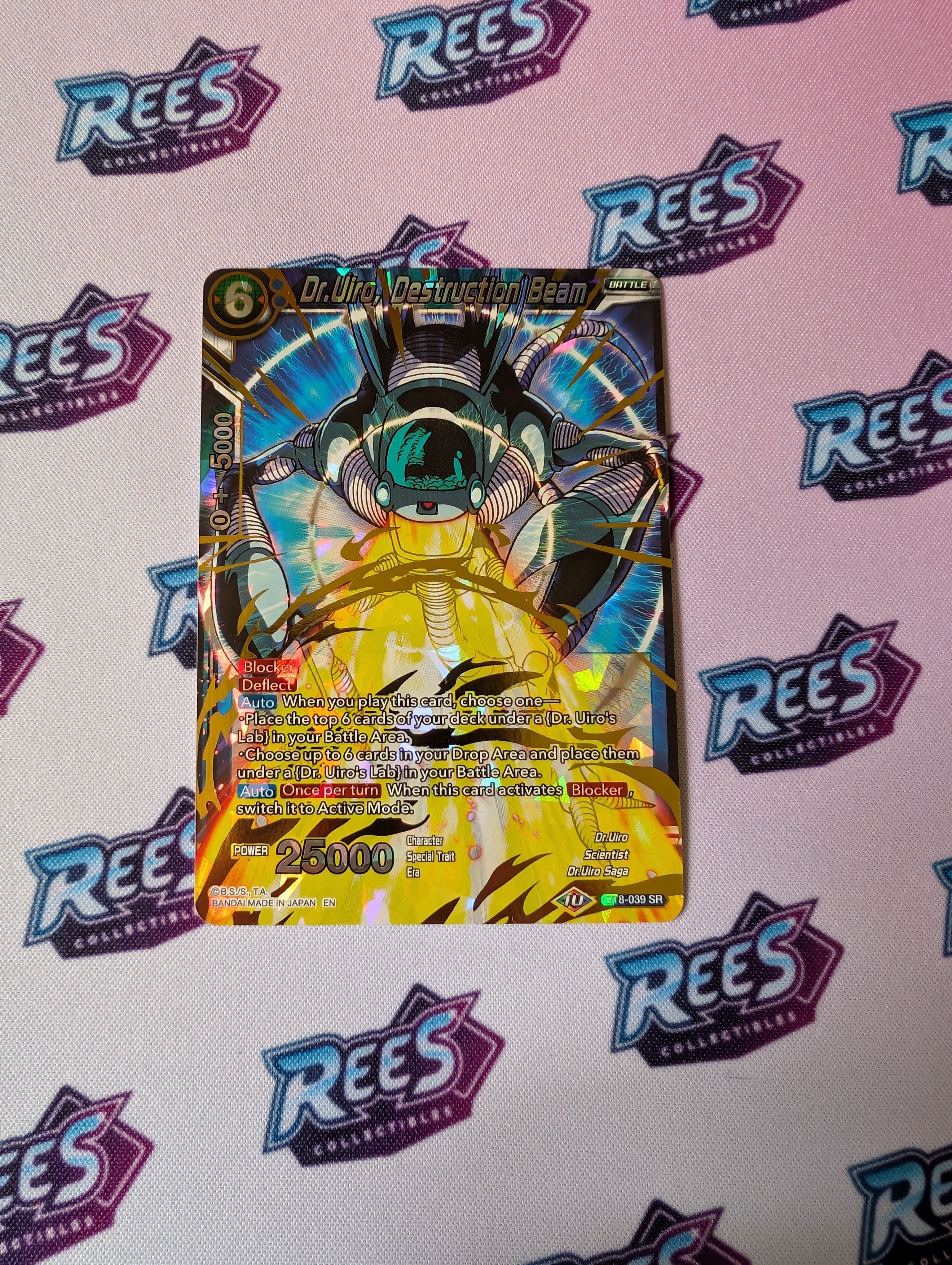 Dr. Uiro, Destruction Beam, BT8-039, Super Rare (SR), Dragon Ball Super Card Game