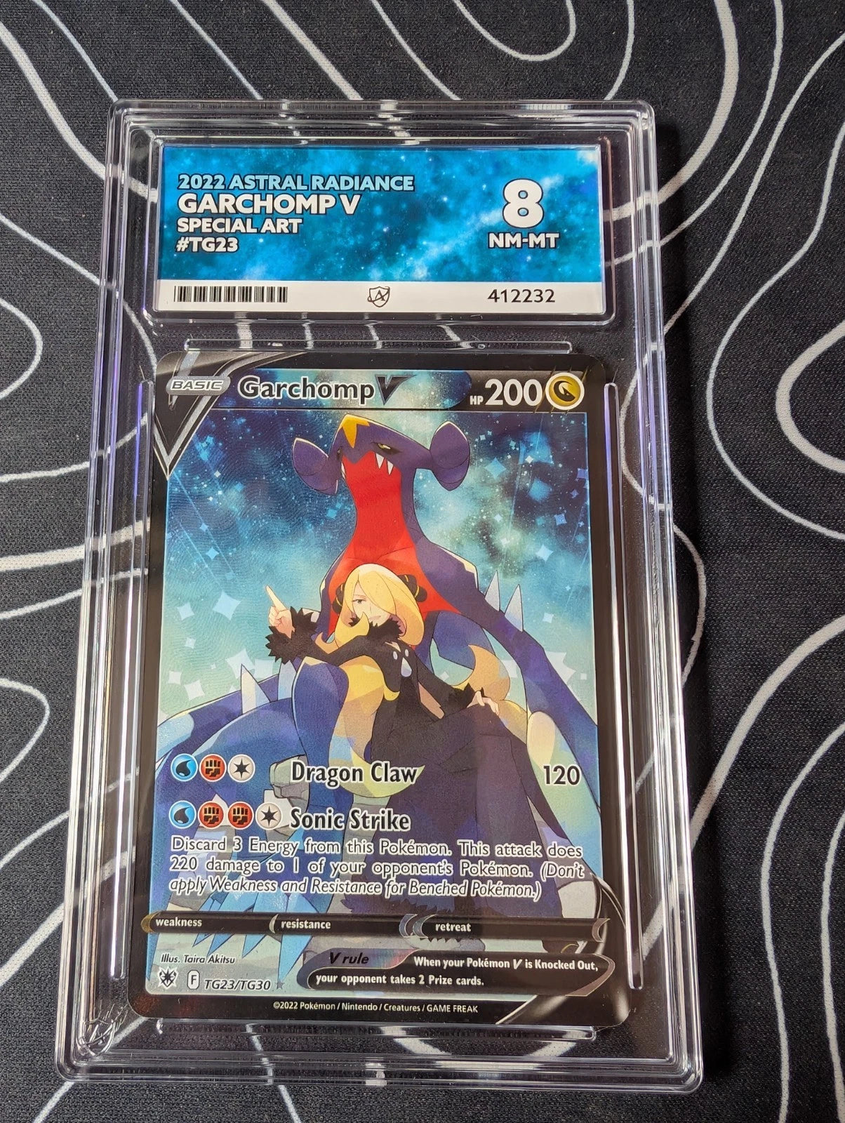 ACE 8 Garchomp V, TG23/TG30, Trainer Gallery Astral Radiance, Pokemon TCG English