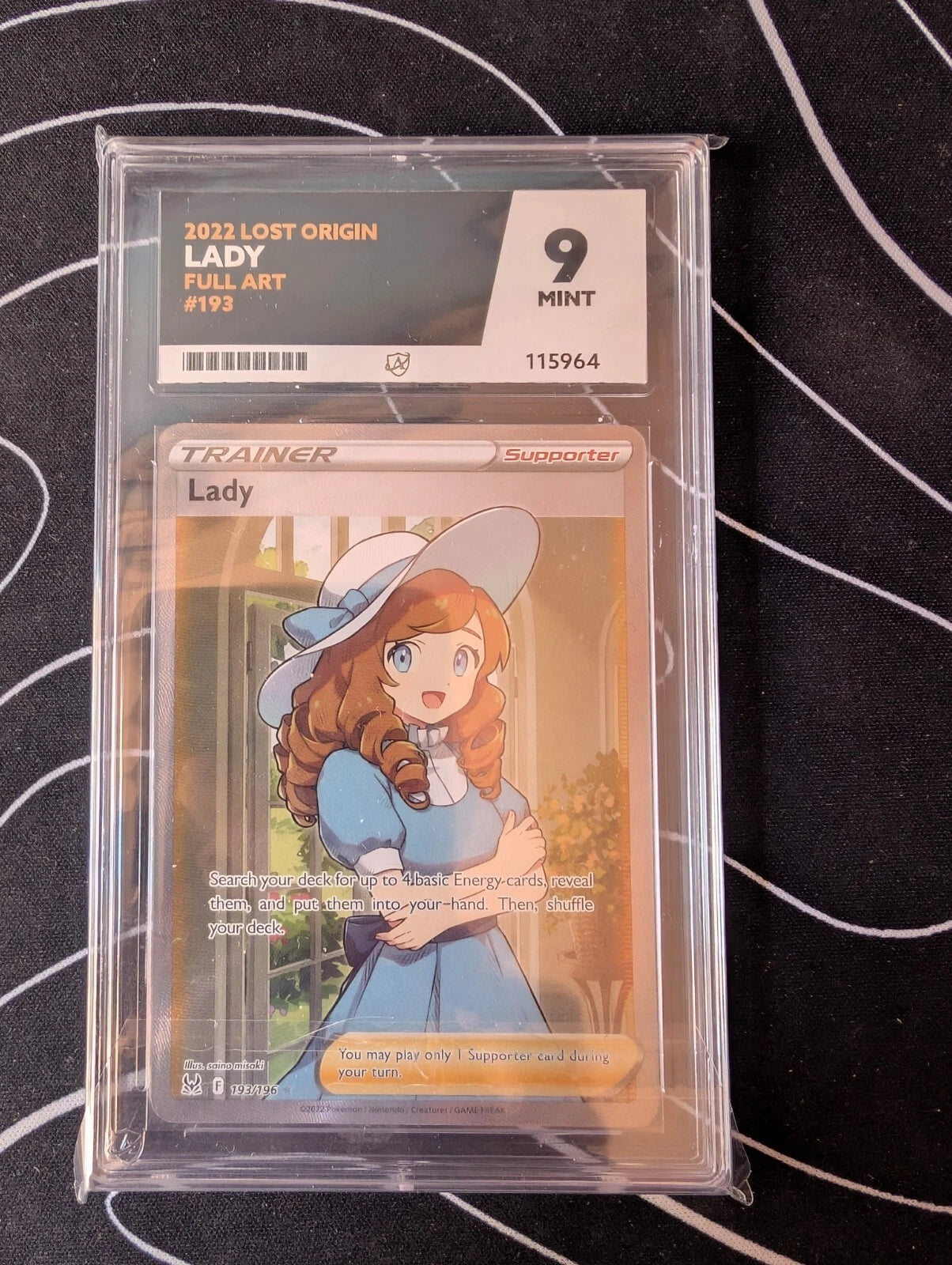 ACE 9 Lady, 193/196, Full Art Ultra Rare Lost Origin, Pokemon TCG English