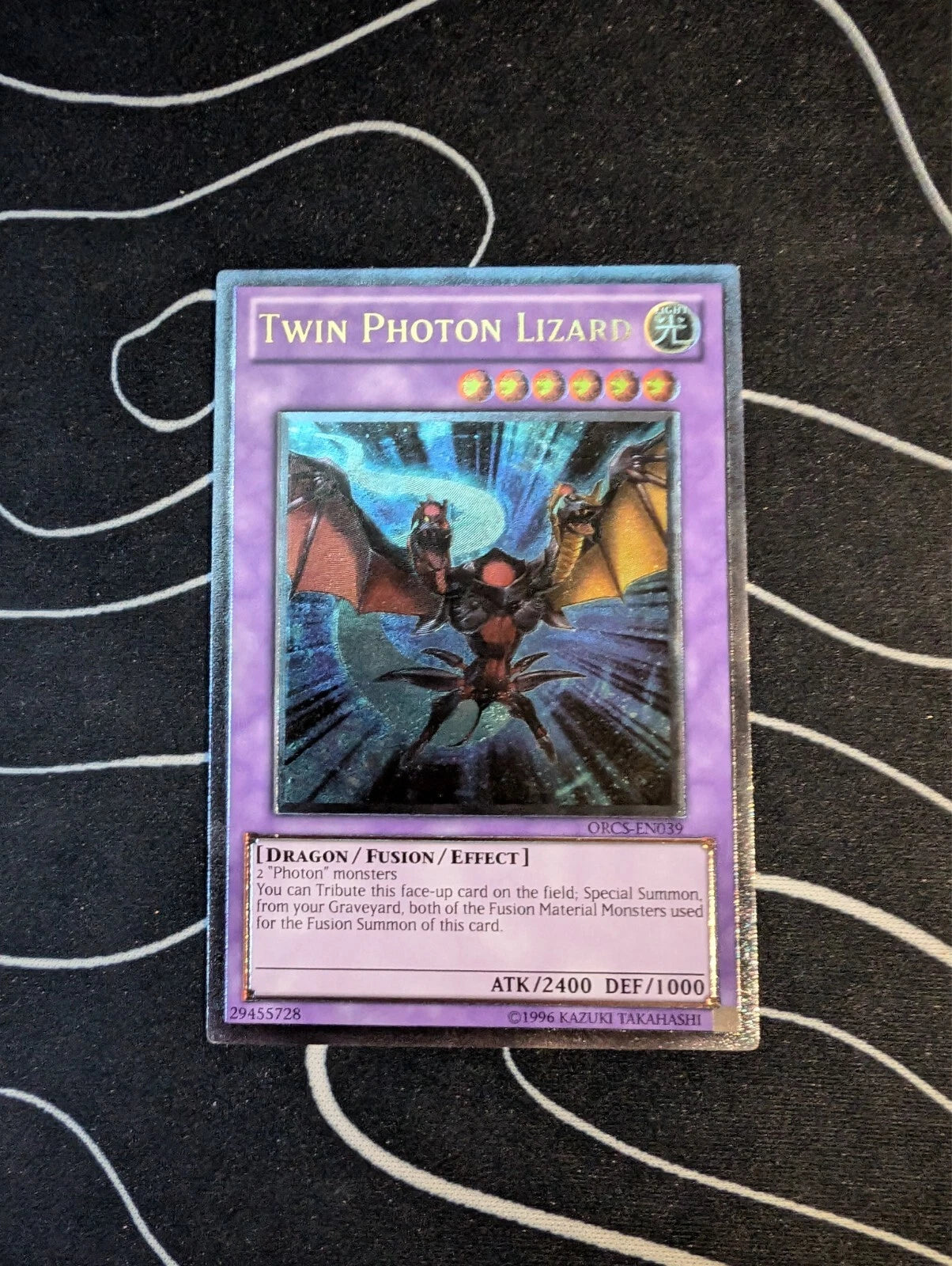 Twin Photon Lizard, ORCS-EN039, Ultimate Rare, Yu-Gi-Oh!